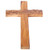 Simple Olive Wood Cross from The Holy Land - Stamped with Jerusalem on Back (25 cm or 10 inches)