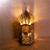 Eid Ramadan Mubarak Candle Lantern Muslim Wooden DIY Hanging Lantern Ornaments Mini Lantern LED Night Light Ramadan Lantern Lamp Eid Mubarak Ramadan Decorations -B Trumpet-