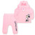 Disney Girl's 2-Piece Minnie Mouse Pullover Hoodie with Bow and Jogger Set Grey-Pink Size 2T