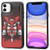 for iPhone 12 Wallet Case iPhone 12 -6.1"- Practical Magnetic Closure Wallet Kickstand Cover Case - Samurai Mask R