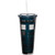 Doctor Who TARDIS Tumbler Travel Cup with Lid and Straw