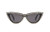 Vintage Retro Women Cateye Sunglasses Crystal Trim Jeweled Frame Costume Glasses -Black 65-