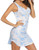 Ekouaer Women's Tie Dye Printed Sleeveless Nightgowns V Neck Tank Sleep Shirts Sexy Cotton Sleepwear Pajama Sleepshirts-PAT2 Large-