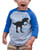 7 ate 9 Apparel Baby Boy's Dinosaur Happy Easter Blue Raglan 2T