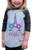 7 ate 9 Apparel Kids Eight 8th Eighth 8 Birthday Unicorn Raglan Tee Grey Youth Large