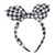 Giwotu Western Style Stripe Bow Plaid Bezel Turban Ears Women Polka Dot Headbands Hair Bands Girls Hair Headwear K