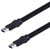 L-COM U3A00003-05M USB Cable Plastic Armored USB Type A Plug USB Type A Plug 0.5 m 1.6 ft USB 3.0 Black