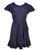 Speechless Big Girls Short Sleeve Flounce Party Dress Navy 7