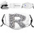 Funny Print Breathable Mouth MasksSoccer Themed Pattern Abstract Alphabet Design Uppercase Character R Sign Hip Hop Dust Face Mask Washable And Reusable Windproof Cartoon Animal Masks