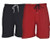 Hanes Men`s Logo Knit Shorts,01005/010052X,3XL,Blue Depth/Active Grey Heather