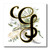 3dRose Fancy Monogram Initial G On Green Tropical Leaves - Iron on Heat Transfers -ht-341670-2-