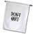 3dRose Nicole R. - Quote - Image of Dont Quit - 12 x 18 inch Garden Flag -fl-309352-1-