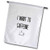 3dRose Nicole R - Quote - Image of I Want to Caffeine - 12 x 18 inch Garden Flag -fl-309503-1-