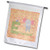 3dRose Beverly Turner Animal Alphabet - Elephant and Word Bug on Big E Paisley Design Pink Green Yellow - 12 x 18 inch Garden Flag -fl-325276-1-
