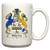 Warren Coat of Arms-Warren Family Crest 15 Oz Ceramic Coffee-Cocoa Mug by Carpe Diem Designs Made in the U.S.A.