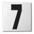 Aquatic Custom Tile Ceramic Swimming Pool Waterline Depth Marker 7" Smooth Finish 5 inch Font
