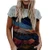 Womens Shirts Short Sleeve O-Neck T Shirts Summer Casual Landscape Print Graphic Tee Vintage Blouse Tops
