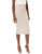 SheIn Women's Basic Plain Stretchy Ribbed Knit Split Full Length Skirt Apricot Medium