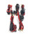 Meetou 2FT SAE O Ring Terminal Harness with 10A Fused 2-Pin Quick Disconnect Plug (5PCS-Pack)