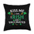Kiss Me I'm Irish Vaccinated st pattys day gifts Kiss Me I'm Irish Vaccinated Funny St Patrick Day gift men Throw Pillow 18x18 Multicolor