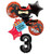 Mayflower Products Ninja Birthday Party Supplies Have A Happy Kickin 3rd Birthday Balloon Bouquet Decorations