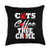 True Crime Tees by K True Crime Fan Cat Mom Dad Funny Serial Killer Coffee Gift Throw Pillow 18x18 Multicolor