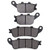 KYN for Kawasaki EN 650 A B Vulcan S - Non ABS-ABS 2015 2016 2017 2018 2019 2020 EN650 Motorcycle Front Rear Brake Pads Organic Disc
