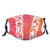 Comfortable Windproof mask?Floral Leaves Swirls Seventeen Number With An Abstract Background?Printed Facial Fecorations for Adult