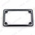XKH- Carbon Motorcycle License Plate Frame Compatible with 7" x 4" Motorcycle Plates Chrome Frame -B06WP2S4VM-