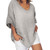 Sttech1 Womens Plus Size Linen Casual Summer Solid O-Neck Short Sleeve Tops T Shirt Blouse