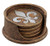 Fleur De Lis Coaster Set - 4 Coasters Rustic Tuscan Decor