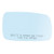 Brock Replacement Passenger Side Blue Tinted Mirror Glass  and  Base with Heat without Split Glass Compatible with 1999-2007 Golf 1999-2005 A4 1998-2004 Passat 1999-2002 Cabrio 1996-2001 A4 1J1 857 522 J