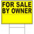 18 x 24 For Sale by Owner Sign w-H Stake