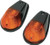 K and S Technologies Flush Mount Marker Lights - Black-Amber Lens - Single Filament  25-8018