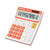 Amon Electronic Desktop Calculator with 12 Digit Large Display Solar Battery LCD Display Office Calculator -Color - Orange-