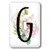 3dRose Pretty Pink and White Peony Floral Monogram Initial G - Light Switch Covers -lsp-340830-1-