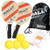 Rally Meister Beginner Wood Pickleball Paddle Set for 2 Players -2 Paddles  plus 4 Outdoor Pickleballs  plus Drawstring Bag  plus Rules-Strategy Guide-