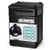 Piggy Bank for Boys Electronic Piggy Banks ATM Password Cash Coin Can Auto Scroll Paper Money Safe Saving Box Toy Gift for Kids -Black-
