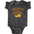 inktastic Life's Better Mac  and  Cheese Infant Creeper Newborn Retro Heather Smoke
