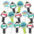 Holly Jolly Penguin - Holiday & Christmas Party Paddle Photo Booth Props - Selfie Photo Booth Props - Set of 14