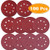 Paxcoo 100 Pcs 5 Inch 8 Holes Sanding Discs 40/60/ 80/100/ 120/180/ 240/320/ 400/800 Grit Hook and Loop Sandpaper for Random Orbital Sander