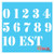 Numbers Stencil Best Vinyl Large Stencils for Painting on Wood Canvas Wall etc.-XL2 -3.5" Tall Each Number- Brilliant Blue Color Material