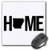 3dRose Stamp City - Typography - Home with Arkansas State as The O. White Background. - Mousepad -mp-323893-1-