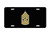 US Army Rank - Command Sergeant Major E-9 - Black Aluminum License Plate