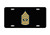 US Army Rank - First Sergeant E-8 - Black Aluminum License Plate