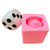 PQZATX Square Shape Concrete Flower Pot Silicone Dice Plaster Molds for Succulent Plants Flowerpot Cement Mould-B