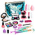 Flybay Kids Makeup Kit for Girl Toddler Makeup Kit Play Makeup for Little Girls Washable Children Makeup Set Mermaid Princess Birthday Girls Gift Toys for Age 4 5 6 7 8 9 Year Old