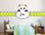 e-Graphic Design Inc Personalized Name Panda Nursery - Baby Boy Decoration - Mural Wall Decal Sticker for Home Interior Decoration Car Laptop -O73- -Wide 37" x 12" Height-