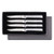 Rada Cutlery Serrated Steak Knife Set  Stainless Steel Knives With Brushed Aluminum Handles, Set of 4