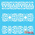 Victorian Border Stencil - Carolingian Style Continuous DIY Pattern Best Vinyl Large Stencils for Painting on Wood Canvas Wall etc.-M -17" x 17"- Brilliant Blue Color Material